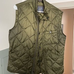J. Crew olive green premium vest
